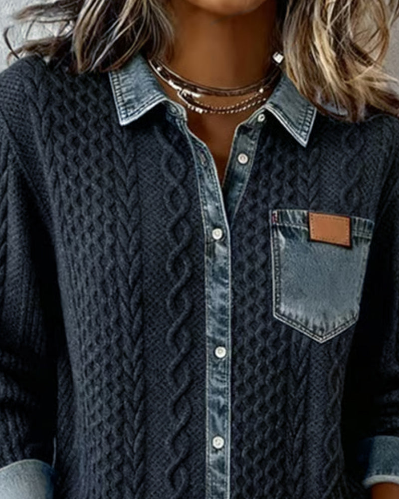 Denim - Langarmshirt