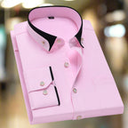 Albert – Klassisches Baumwollhemd Mit Langen Ärmeln