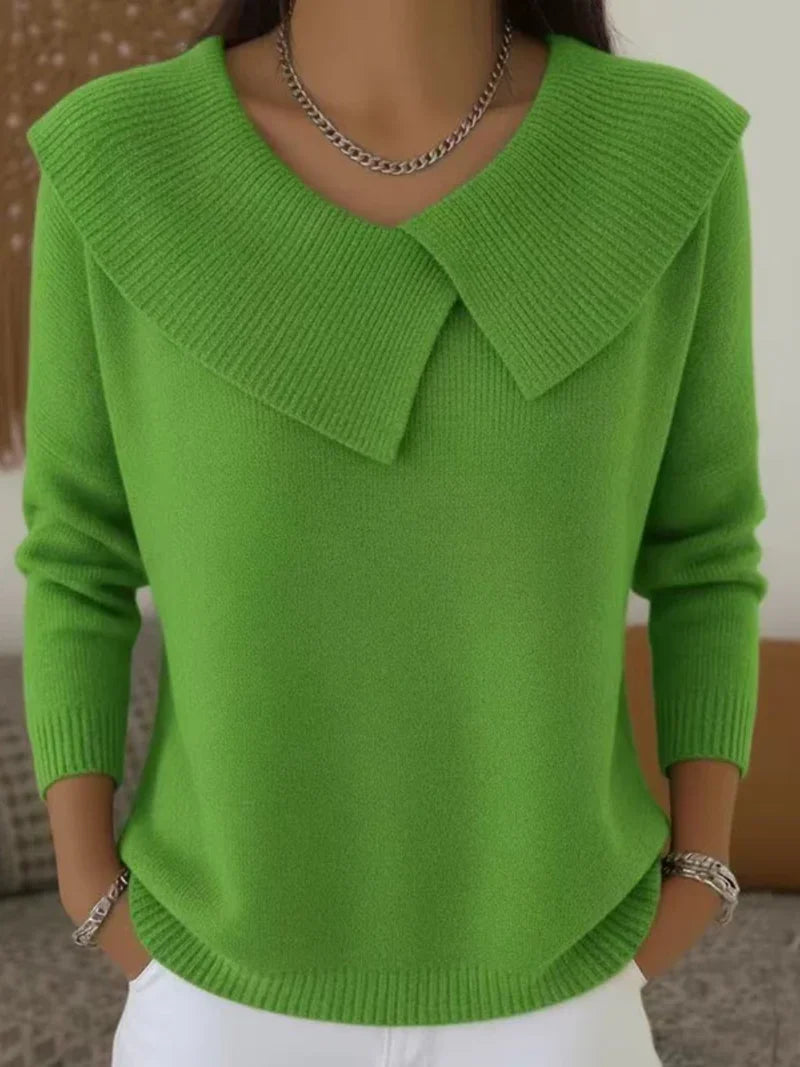 Lucia | Warmer Pullover mit weichem Kragen