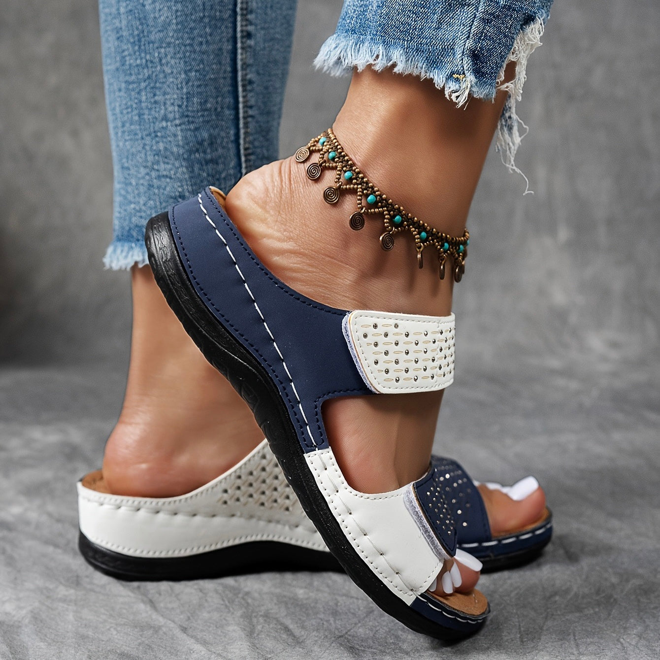 Ortholuxe – Atmungsaktive Orthopädische Slip-In Sandalen für Damen