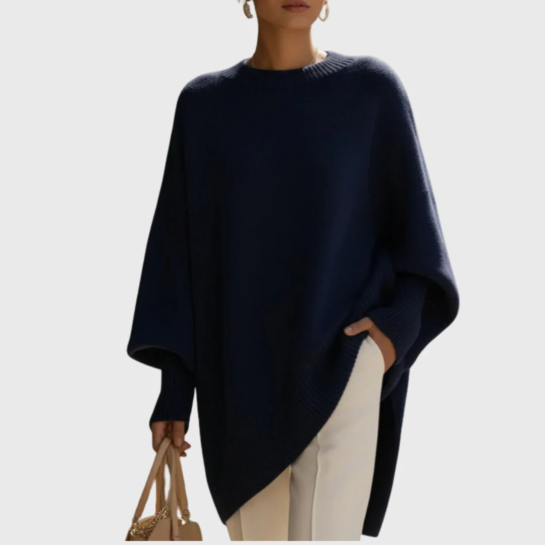 Livia – Oversized Poncho-Pullover