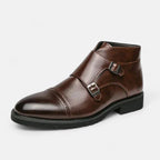 Patrizio | Herren Monk Strap Stiefeletten aus Premium-Ecopelle