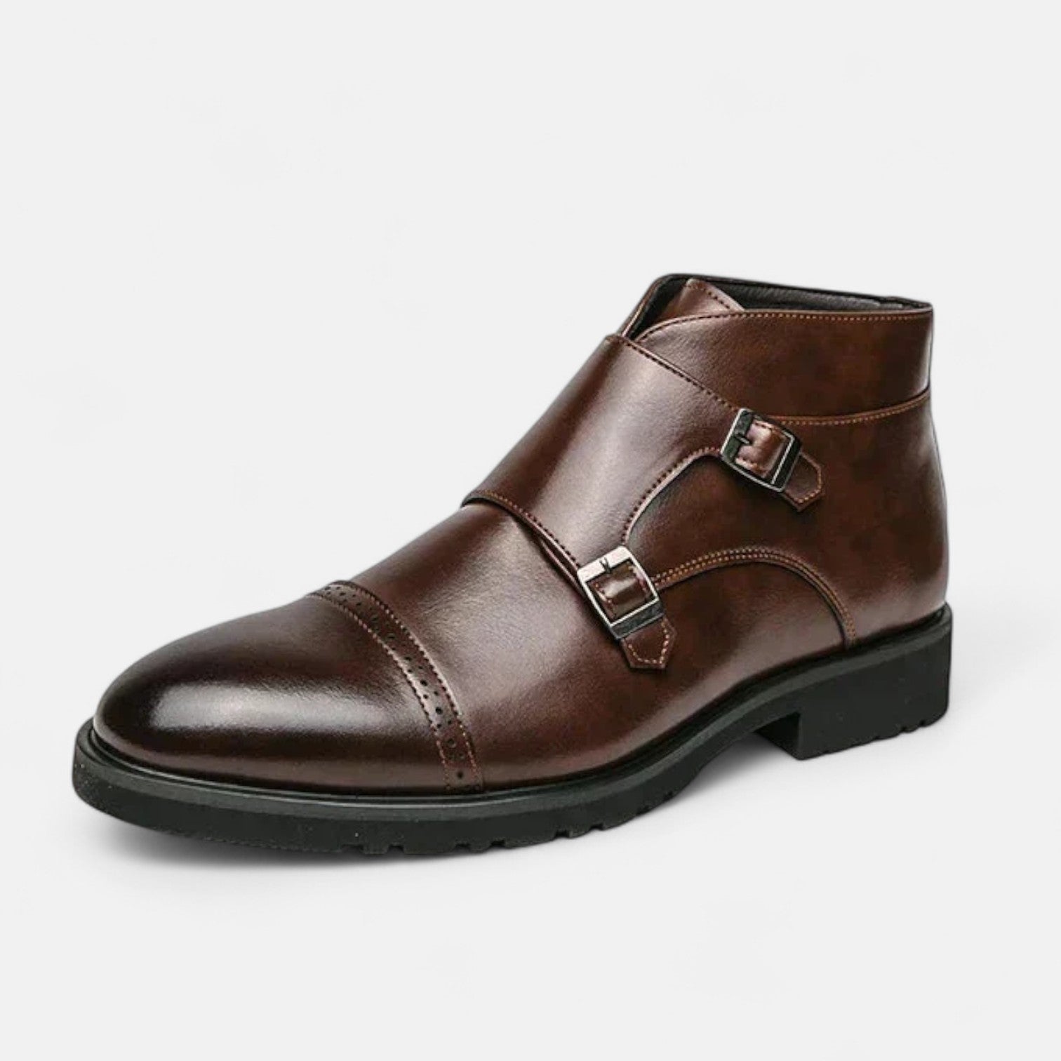 Patrizio | Herren Monk Strap Stiefeletten aus Premium-Ecopelle