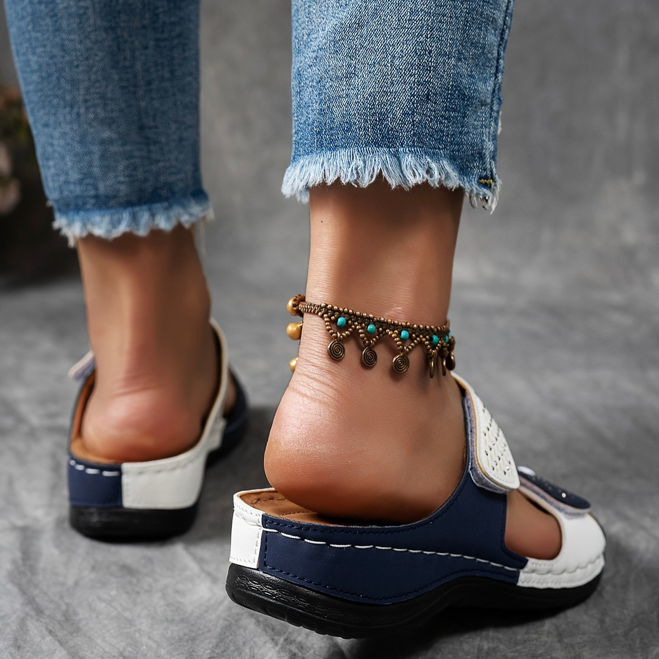 Ortholuxe – Atmungsaktive Orthopädische Slip-In Sandalen für Damen