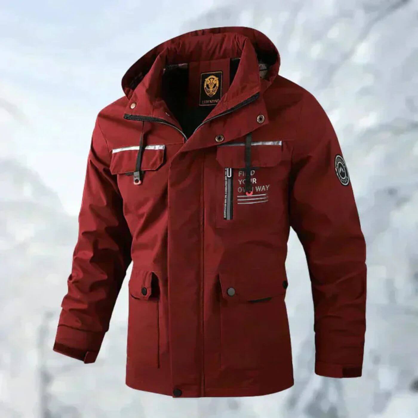 FYOW | Wasserdichte Herren Outdoorjacke für Herbst & Winter