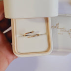 Minimalistischer Funkelnder Ring | Gemeinsam gegen Brustkrebs