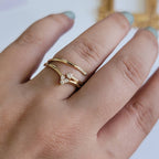 Minimalistischer Funkelnder Ring | Gemeinsam gegen Brustkrebs